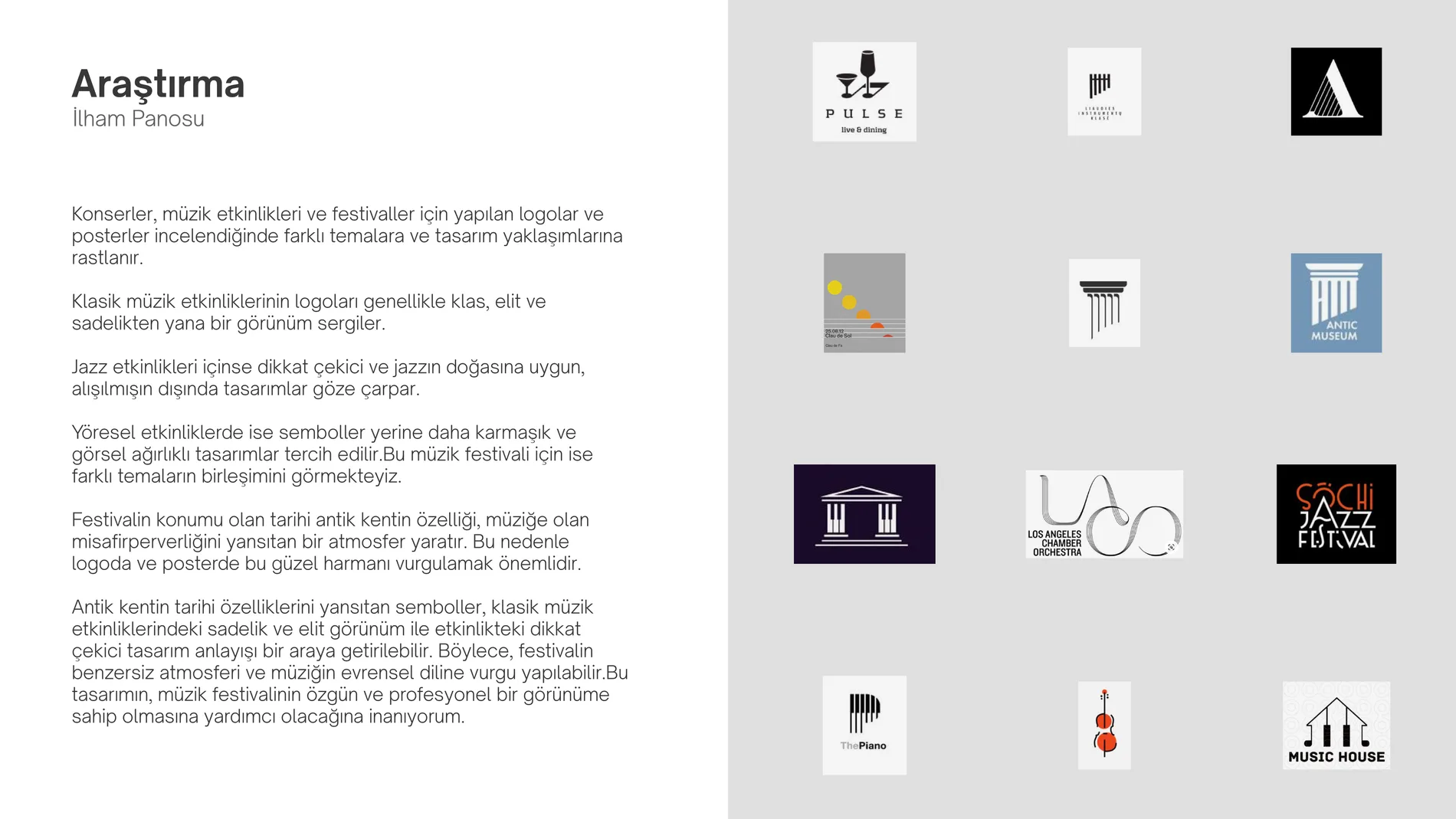 Assos Music Festival logo proposals