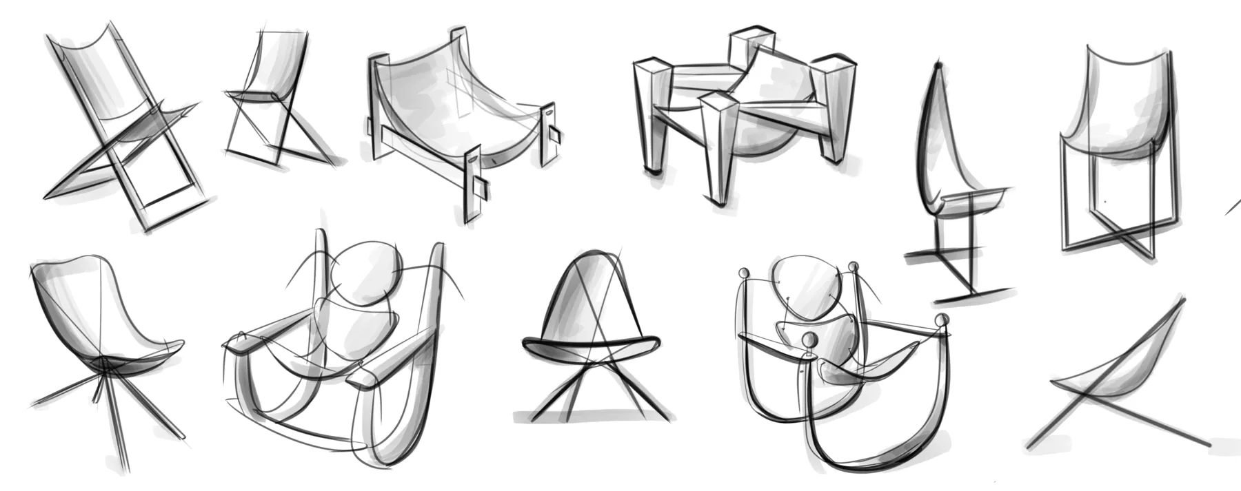 Space lounge and sketches