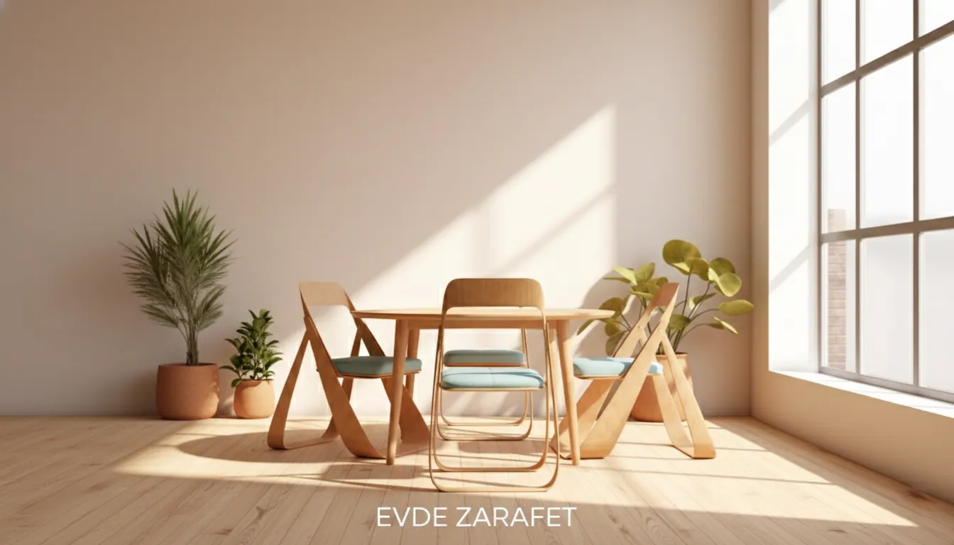 Plywood folding chair