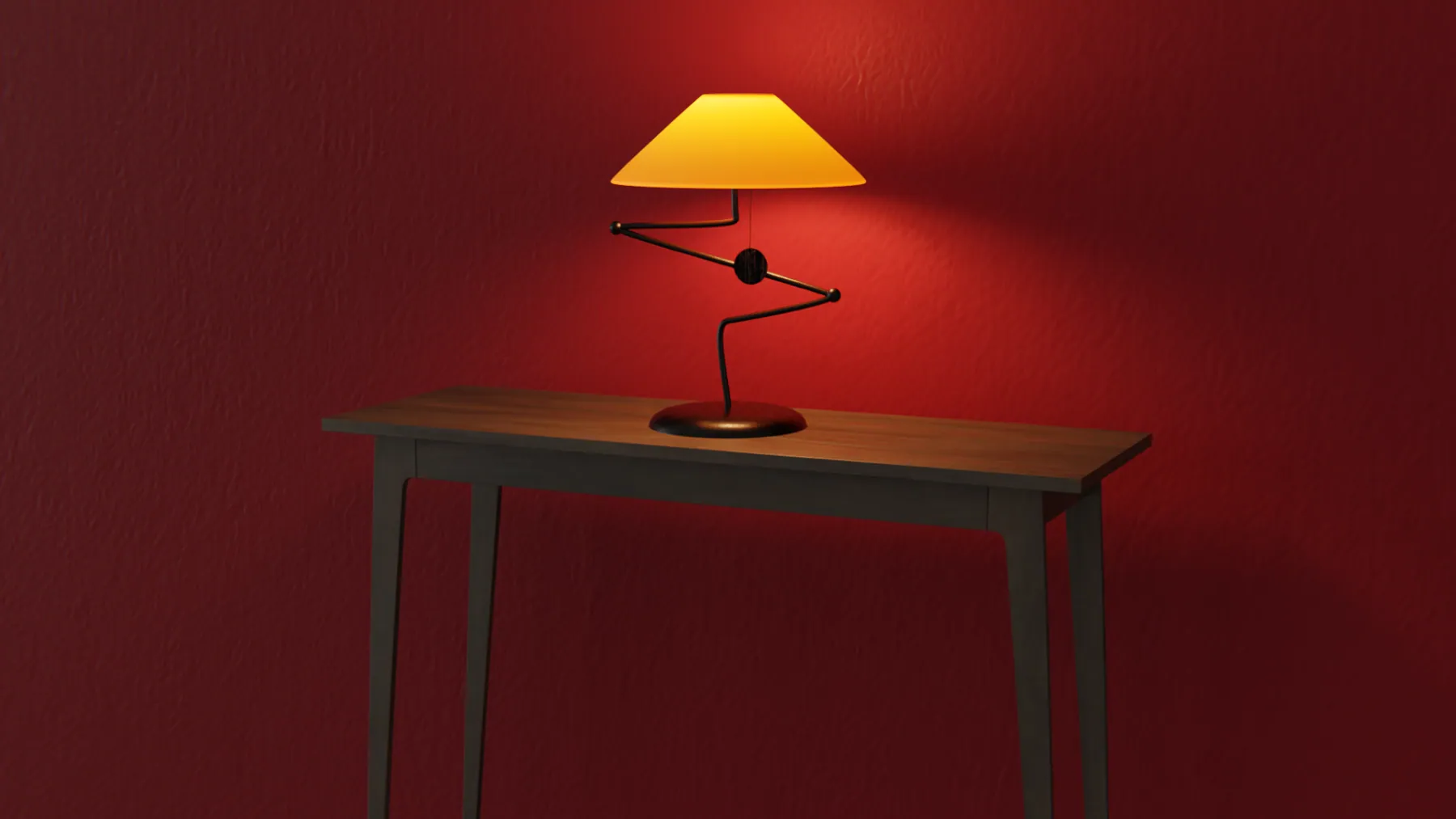 Zigzag table lamp