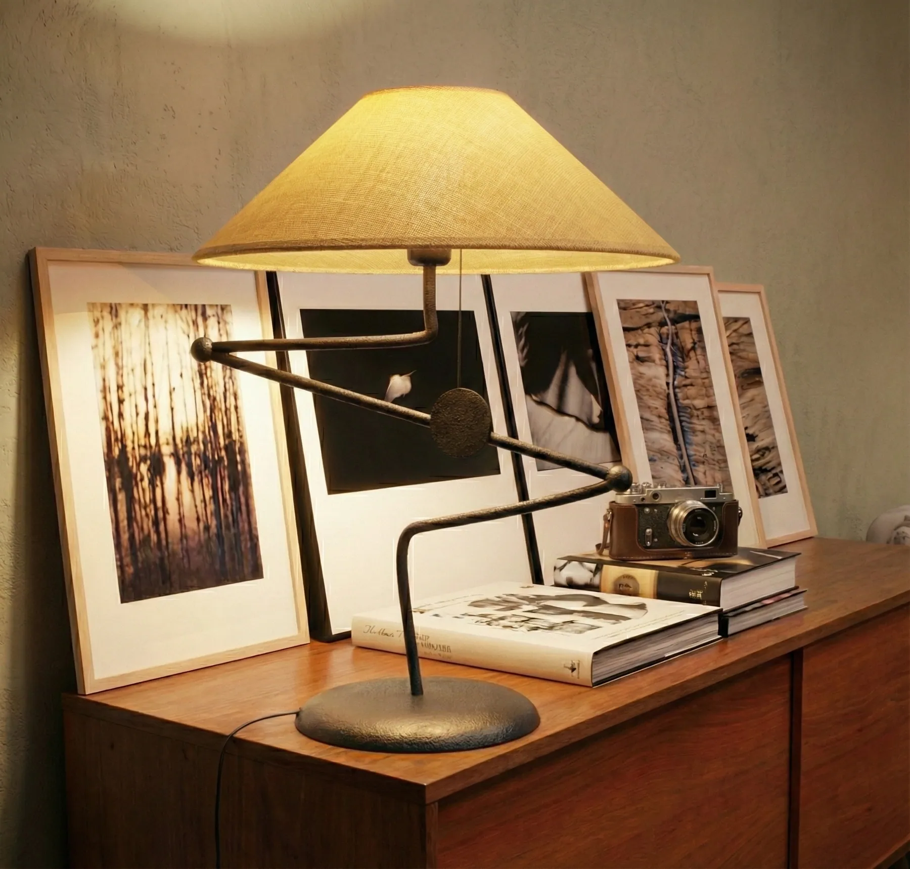 Zigzag table lamp